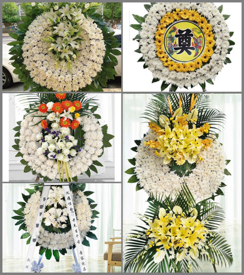 山东莱芜钢城区辛庄镇簸箩村花圈速递