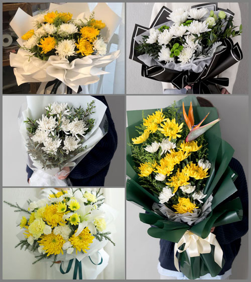 山东莱芜钢城区辛庄镇簸箩村白事花束代送